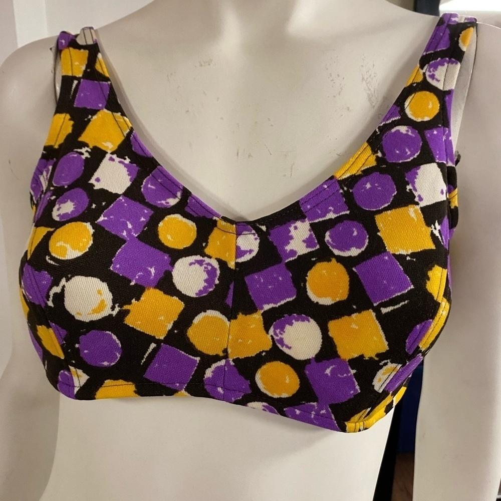 𝅺60s/70s bathing suit top retro baby